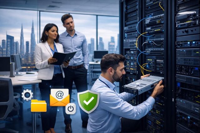 Server installation services for office in Dubai